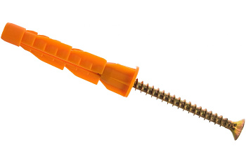 Дюбель универсальный полипропиленовый с оцинкованным шурупом 18 шт. (5х32 мм; ТФ6) ЗУБР 4-301206-05-032