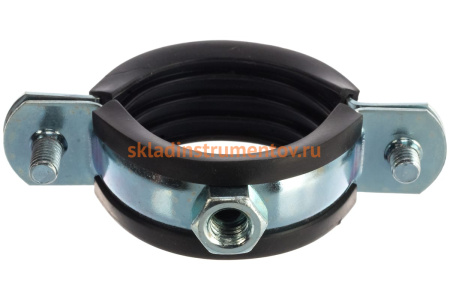 Трубный хомут с гайкой ЗУБР 1 1/4", 8 штук, оцинкованный 37850-40-45