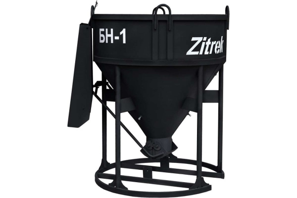 Бадья для бетона Zitrek БН-1.0 (лоток) без крепления под люльку 021-1060