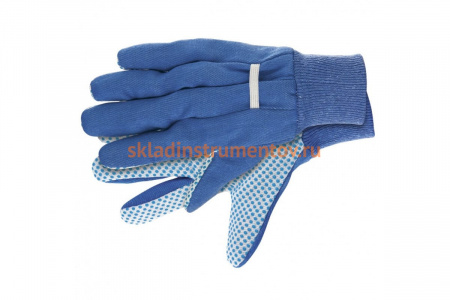 Рабочие перчатки с ПВХ точкой СИБРТЕХ манжет, XL 67764