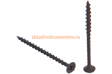 Фосфатированный саморез с крупной резьбой по дереву Зубр PH2 3,5x55 мм 35 шт 300036-35-055