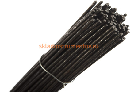 Стальная проволока в прутках СИБРТЕХ 400мм/100шт вязальная, термообработанная 2 мм 84919