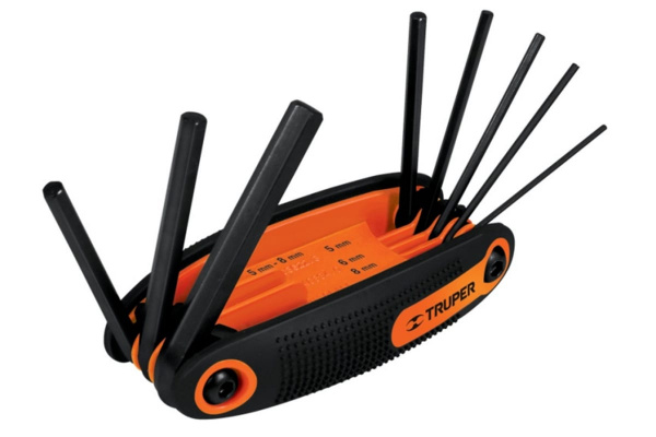 Набор шестигранных ключей 8шт Truper ALL-8M 15555