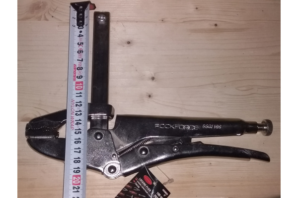 Гейферный зажим струбцинного типа 4 захват:0-100мм ROCKFORCE RF-660F100