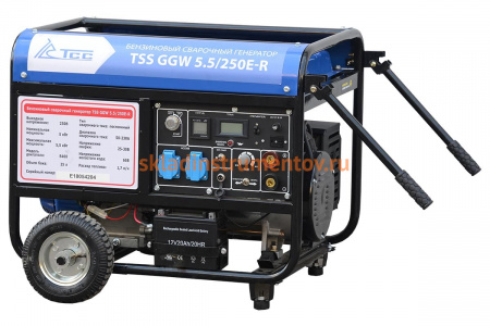 Бензиновый сварочный генератор ТСС GGW 5.5/250E-R 018686