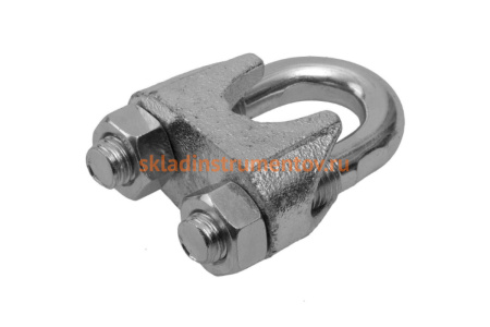 Зажим троса DIN 741 оцинкованный 10 шт. (16 мм; ТФ5) Зубр 4-304415-16