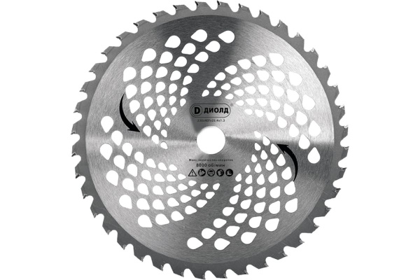 Нож (230х1.3х25.4 мм; 40Т) для триммера ДИОЛД 90111020