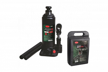 Домкрат ROCKFORCE гидравлический бутылочный с клапаном 6т высподъема 216-413мм RF-T90604S