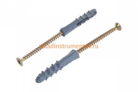 Дюбель Зубр СТАНДАРТ с шурупом 5x30мм, 15шт 30661-05-30