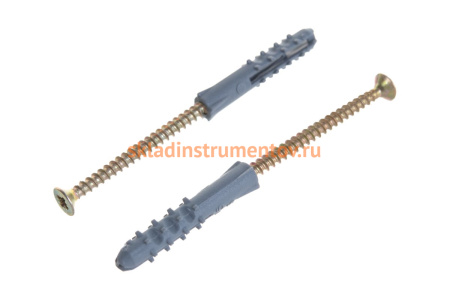 Дюбель Зубр СТАНДАРТ с шурупом 5x30мм, 15шт 30661-05-30