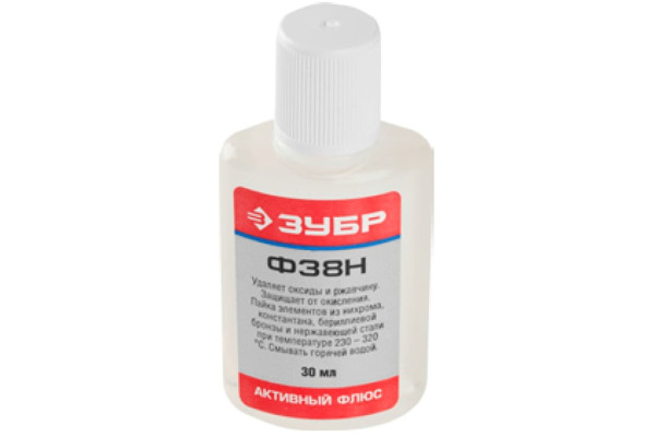 Флюс Ф38Н (30 мл) Зубр 55495-030 Флюс Ф38Н (30 мл) Зубр 55495-030