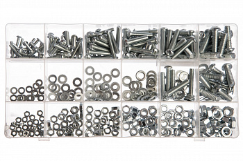Набор винтов, гаек, шайб СИБРТЕХ 420 предметов 47617