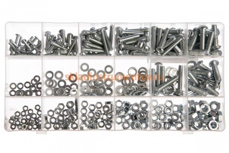 Набор винтов, гаек, шайб СИБРТЕХ 420 предметов 47617