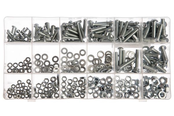 Набор винтов, гаек, шайб СИБРТЕХ 420 предметов 47617
