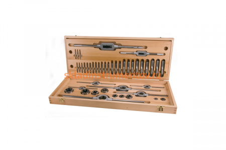 Набор метчиков и плашек Ruko UNC 1/4-1.0 HSS-G 44пр 245072