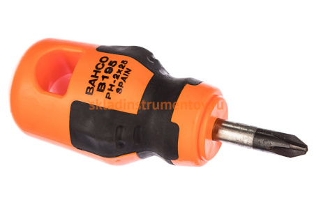 Короткая отвертка для винтов Phillips PH2X25 Bahco B195.002.025