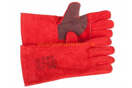 Термостойкие краги с подкладкой Зубр МАСТЕР длина 350 мм 11334-XL