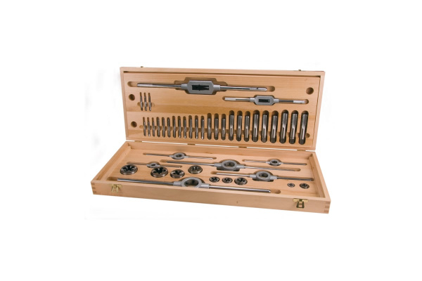 Набор метчиков и плашек Ruko UNC 1/4-1.0 HSS-G 44пр 245072