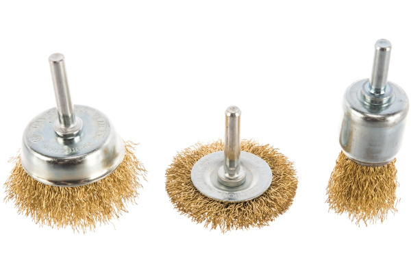 Набор кордщеток (3 шт; 25/50/50 мм) для дрели ПРАКТИКА 773-491