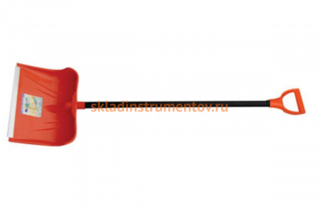 Лопата для снега с черенком Ламбада Центроинструмент (оранжевая) 0623-О