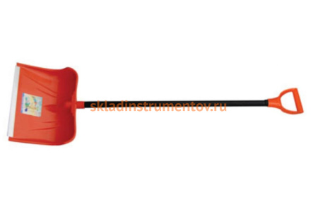 Лопата для снега с черенком Ламбада Центроинструмент (оранжевая) 0623-О