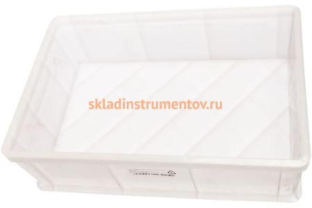 Морозостойкий сплошной ящик Тара.ру 600х400х180 мм, белый 16421