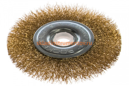 Кордщетка дисковая латунная для УШМ 125 мм, в блистере ROCKFORCE RF-BWF005