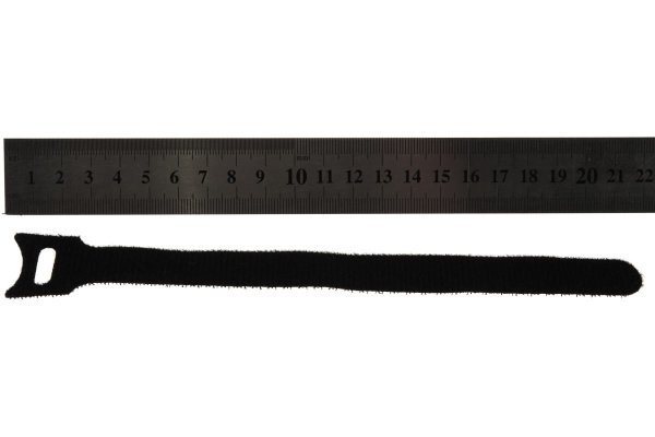 Кабельные стяжки-липучки Зубр черные ВЕЛЬКРО, 16 х 210 мм, 10 шт, нейлоновые, 30932-10