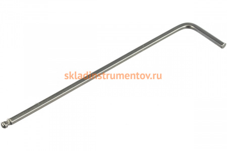 Шестигранный ключ 3мм Г-образный удлиненный с шаром ЭВРИКА ER-76503L