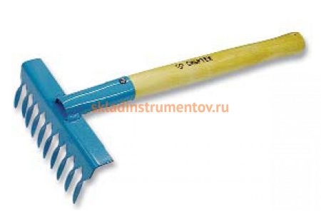 Витые грабли MATRIX СИБРТЕХ 61762, с рукояткой, 10 зубьев, 300 мм