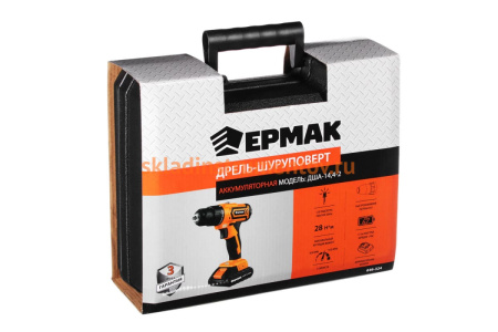 Аккумуляторная дрель-шуруповерт ЕРМАК ДША-14.4-2 646-324