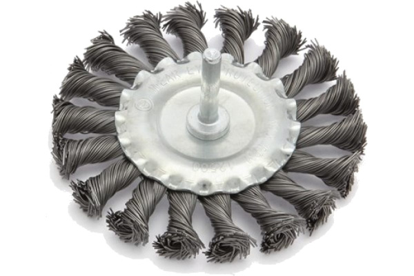 Щетка крученая плоская 100 мм для дрели Дело Техники 272100