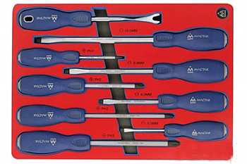 Набор силовых отвёрток 9шт МАСТАК 5-4009D