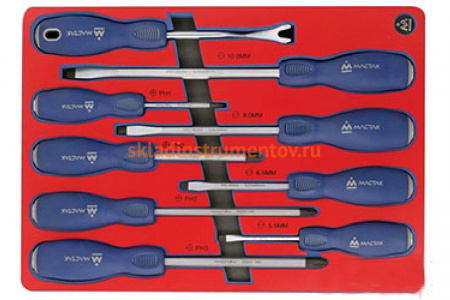 Набор силовых отвёрток 9шт МАСТАК 5-4009D