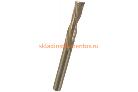 Фреза спиральная монолитная (6x27x70 мм; S 6 мм; RH; Z2) по дереву CMT 192.060.11