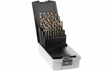 Набор спиральных сверл по металлу (25 шт; 1-13 мм; Hss-Co) Euroboor TDS.200