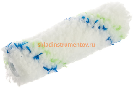 Сменный мини-валик 110 мм,ворс 12 мм,D - 16 мм, D ручки - 6 мм СИБРТЕХ Водные краски 80582