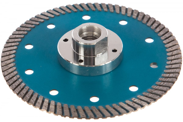 Диск алмазный отрезной Турбо с фланцем Grand hot press (125 мм; М14) TRIO-DIAMOND FHQ452 Диск алмазный отрезной Турбо с фланцем Grand hot press (125 мм; М14) TRIO-DIAMOND FHQ452