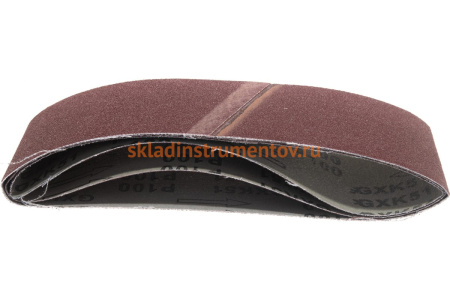 Лента шлифовальная (3 шт; 76х457 мм; Р100) REDVERG 6624242