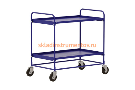 Сервисная двух ярусная тележка RUSKLAD СТ 2 (600x900) d125мм болтовые Сервисная двух ярусная тележка RUSKLAD СТ 2 (600x900) d125мм болтовые