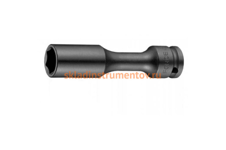 Головка 6-ти гранная 1/2", ударная глубокая (120 мм, 19 мм) FORCE 44512019