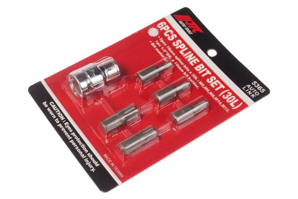 Набор вставок 1/2 DR сплайн с держателем М5-12 JTC 5365