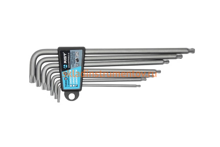 Набор Г-образных ключей TORX с отверстием под штифт 7 предметов AIST 1054307TTW 00-00017269