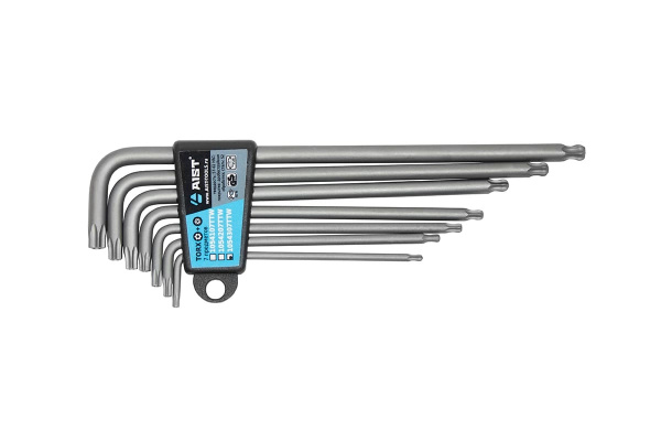 Набор Г-образных ключей TORX с отверстием под штифт 7 предметов AIST 1054307TTW 00-00017269