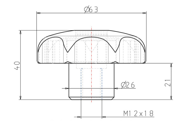 Звездообразная рукоятка KIPP K0155.512