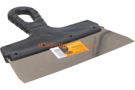 Шпатель, нержавеющая cталь, пластиковая рукоятка 200мм Вихрь 73/3/2/20