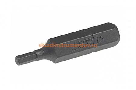 Вставка 6-гранная (H2.5x30 мм; 1/4") JTC 11530025