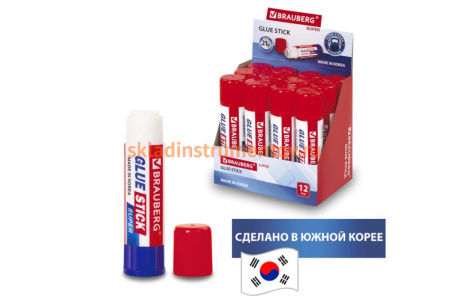 Клей-карандаш BRAUBERG SUPER 21 г, Южная Корея 229542