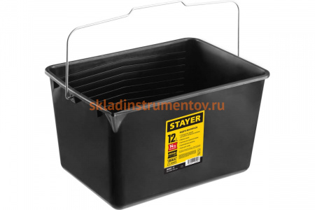 Малярное пластмассовое ведро 12 л, STAYER 06092-12