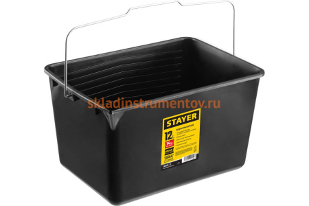 Малярное пластмассовое ведро 12 л, STAYER 06092-12